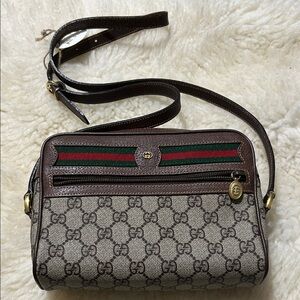 Gucci Crossbody Bag in Brown and Green